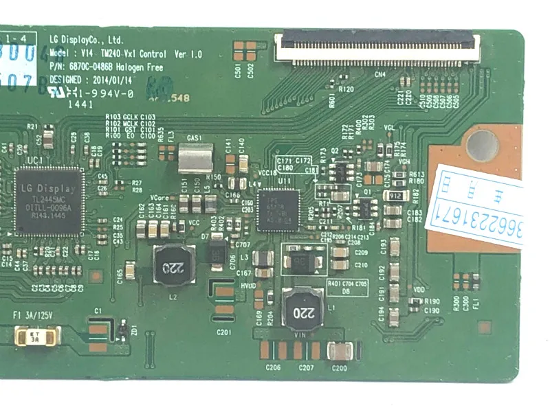1 шт. оригинальный Бесплатная доставка 100% тест материнскую плату KDL-55W950B 6870C-0486B