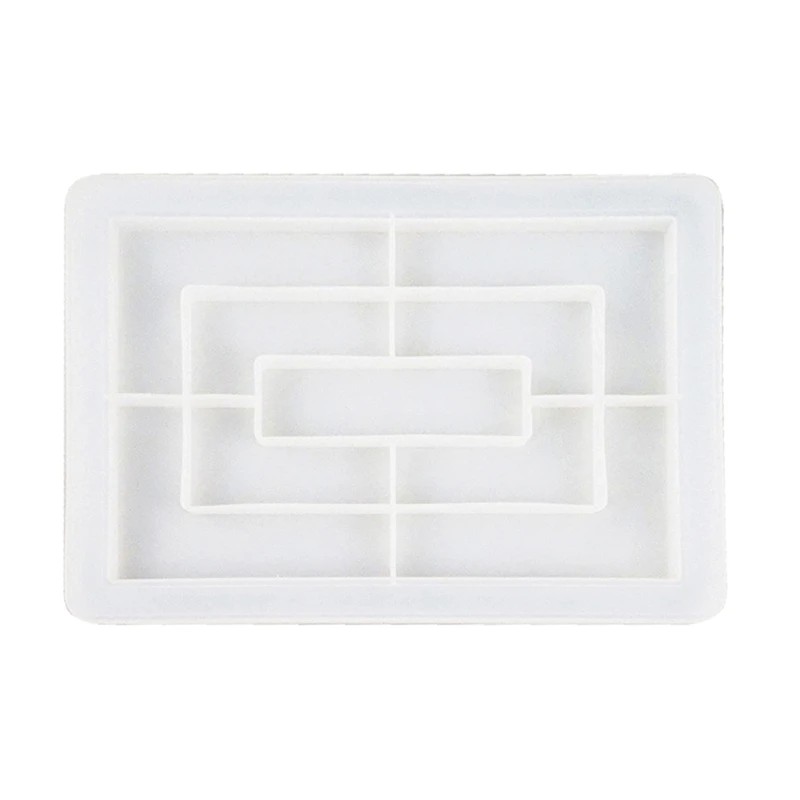 

10Inch Large Rectangle Plate Resin Casting Mold Jewelry Plate Dish Silicone Mold