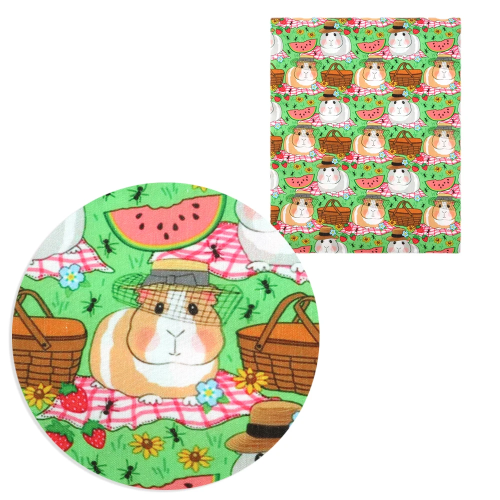 Лоскутная ткань из полиэстера и хлопка в виде клубники для детского домашнего