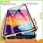 Магнитный металлический двусторонний стеклянный чехол для Samsung Galaxy A51, A31, A21S, A12, A32, M31, M21, S20 FE, A71, A50, A52, A72, A10, A70, 360