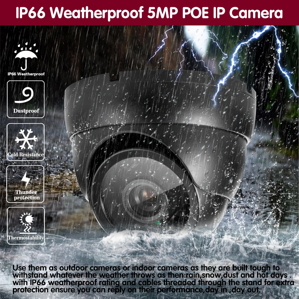 Ip-камера видеонаблюдения Super AHD 5 МП Onvif Poe 1080p инфракрасное ночное видение |