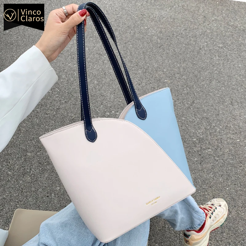 

Fashion Stitching Color Hand Bag Women 2020 Luxury Designer Large Capacity Tote Bags for Women 2020 Trend Handbags Shoulder Bag