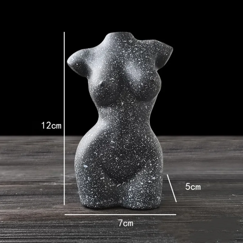 

Creative Body Art Design Flower Vase Nordic Living Room Dried Flower Plant Pot Nude Female Sculpture Home Decoration Ornaments