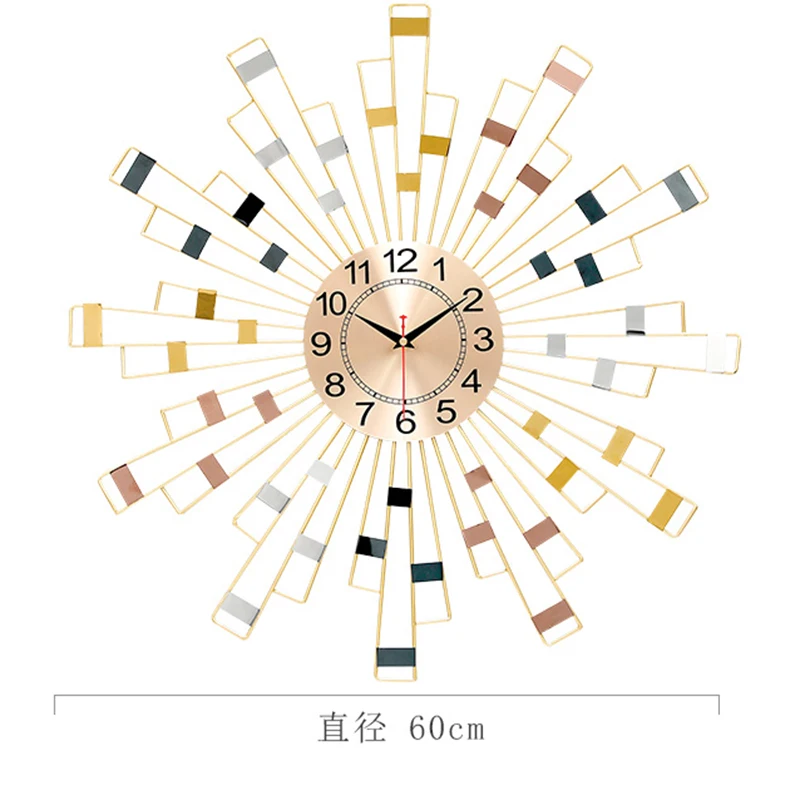 

Industrial Wall Clock Electronic Creative Luxury Gold Luxury Living Room Wall Clock Kitchen Silent Orologio Da Parete Home Watch