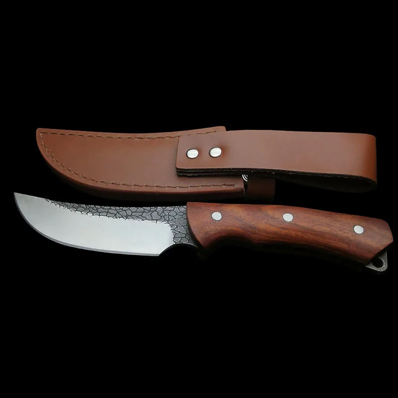 Ручной Кованый фиксированный нож 58HRC высокой твердости стальной военный для