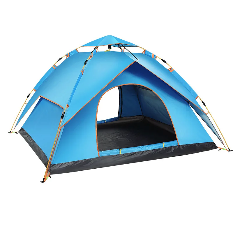 Automatic Outdoor Camping Tent 3-4 People Thickened Rainproof Sunscreen Double Doors