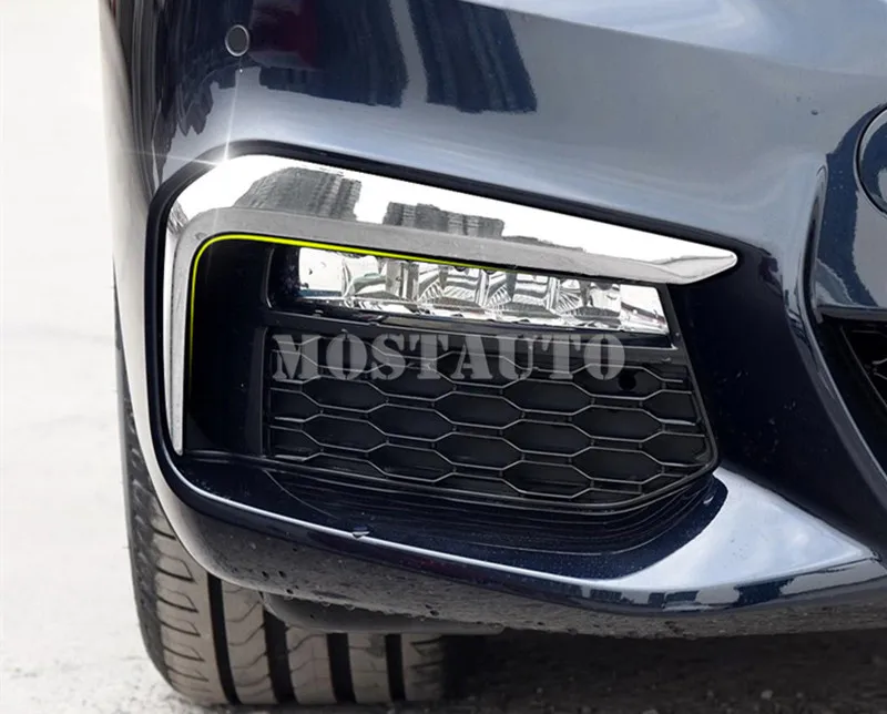 2 шт. хромированные насветильник ДКИ на передний бампер для BMW 5 серии G30 2017