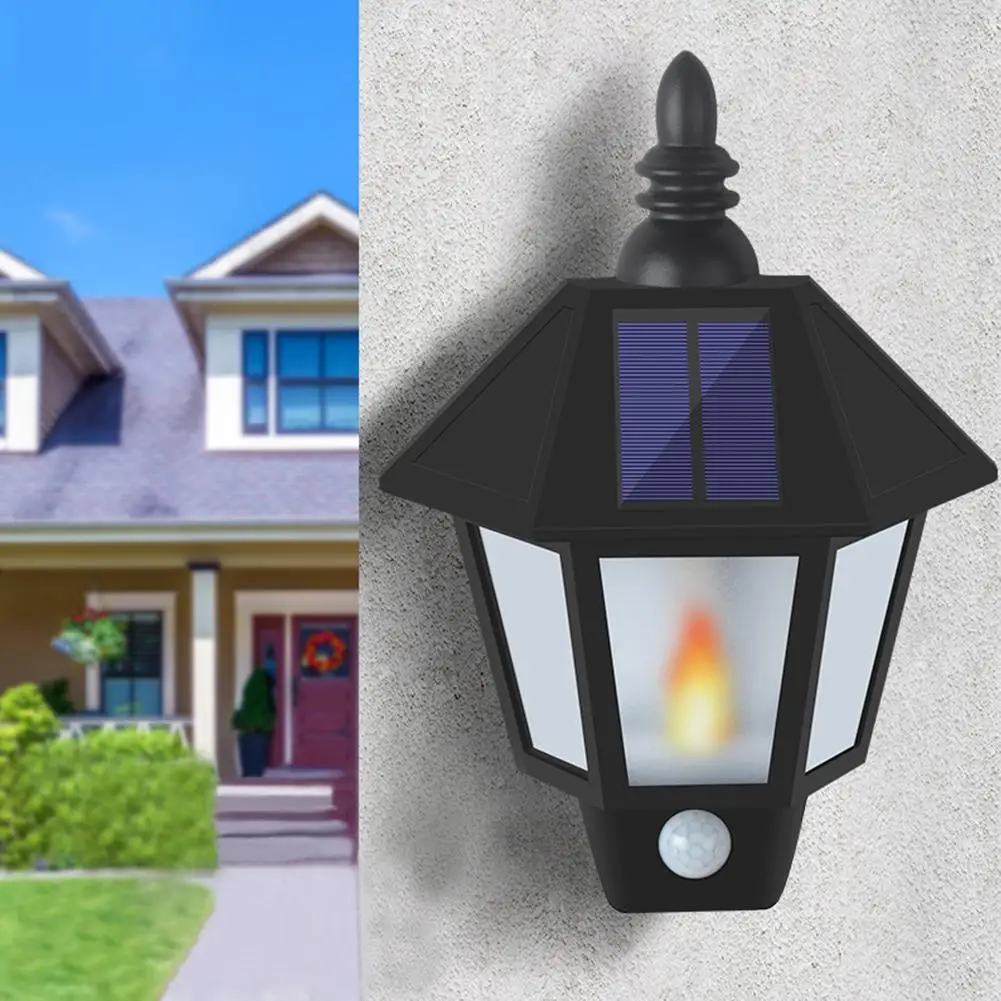 Светодиодный настенный светильник на солнечных батареях уличный