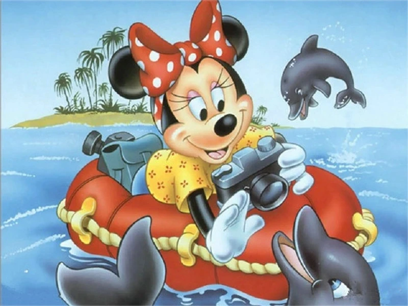

Shark Dog Animal Canvas Painting Print Mickey Mouse Donald Duck Picture Disney Cartoon No Frame Poste Wall Art Home Decoration