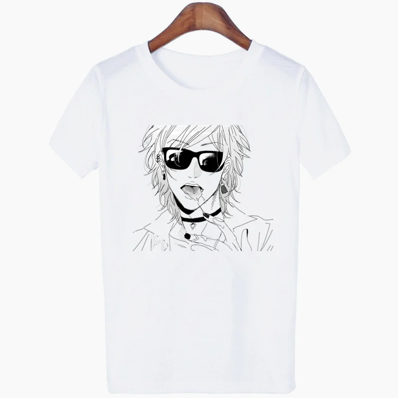 Yarichin клуб короткая футболка с героями из японского аниме эстетика модная в стиле