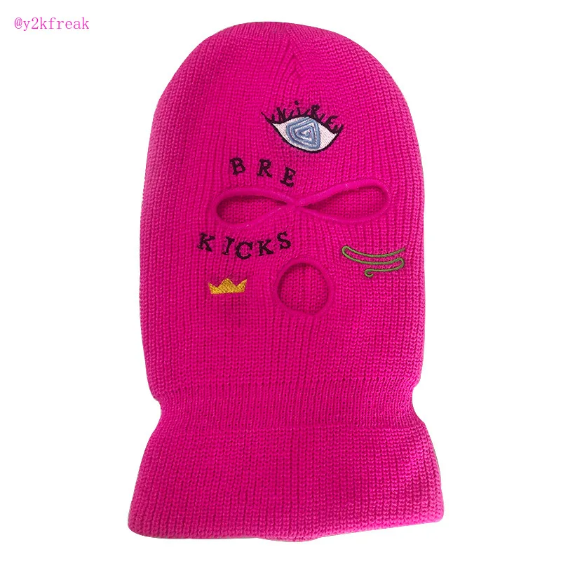 Балаклава маска шапка зеленая неоновая зимняя кепка для вечеринки лыжного спорта егирл костюм косплей уличная банда.