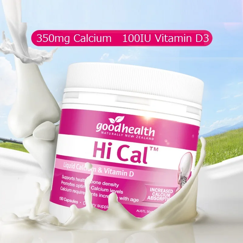 Good Health Liquid Calcium Vitamin D3 150 Capsules Healthy Bone Density Teeth Joints Muscles Osteoporosis Treatment Supplements
Good Health Liquid Calcium Vitamin D3 150 Capsules Healthy Bone Density Teeth Joints Muscles Osteoporosis Treatment Supplements