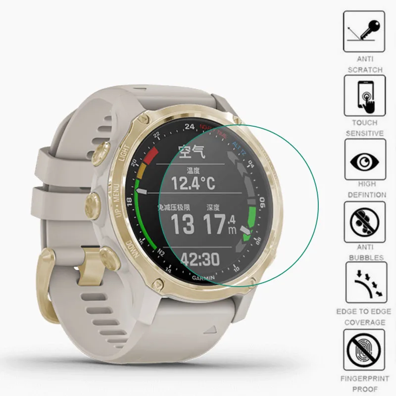 

5pcs Soft TPU Clear Protective Film Smartwatch Guard For Garmin Descent Mk2S Sport Smart Watch Screen Protector Cover Protection