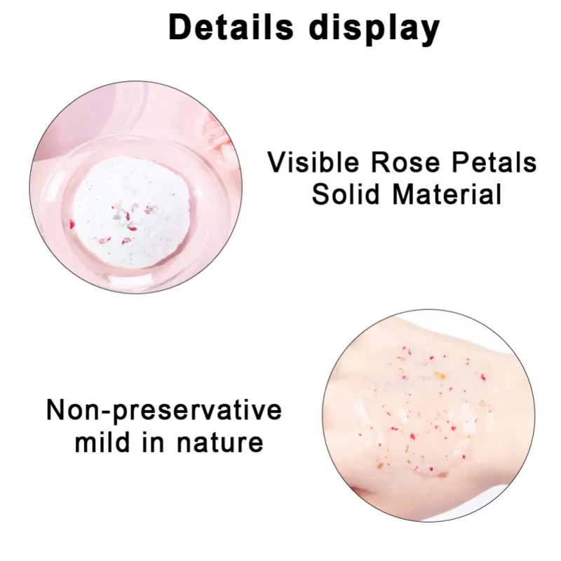 Натуральный органический розовый лепесток мягкий порошок долговечное