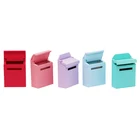 1 шт. масштаб 112 миниатюрный деревянный почтовый ящик для кукольного домика с наклейкой для сказочной садовой двери декор Детская мебель игрушки 6 цветов