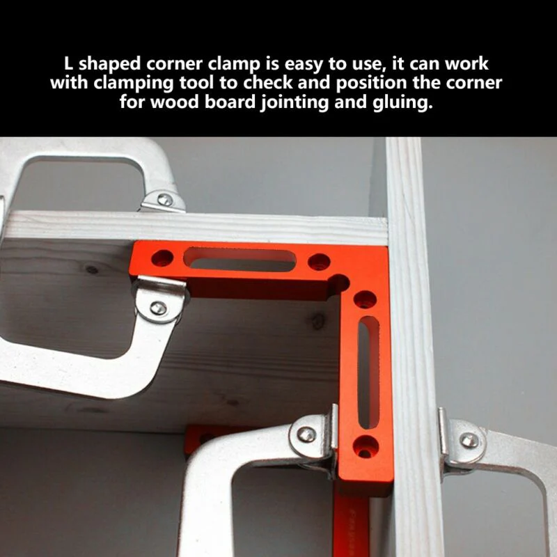 

Aluminum Alloy L Shape 90 Right Angle Corner Clamp Wood Metal Welding Fix Tool Right Angle Corner Clamp 2020 New
