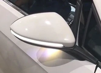 A a Touch Of White Автомобильные аксессуары для VW Golf 7 MK7 GTI R GTD динамический мигалка светодиодный сигнал поворота кристалл для Lamando TouranL боковое зеркало сигнальная лампа - Испускаемый цвет: A a Touch Of White