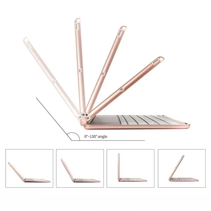 Клавиатура Чехол для iPad 9 7 дюймов 2018/2017 Air жесткий чехол с цветов задней