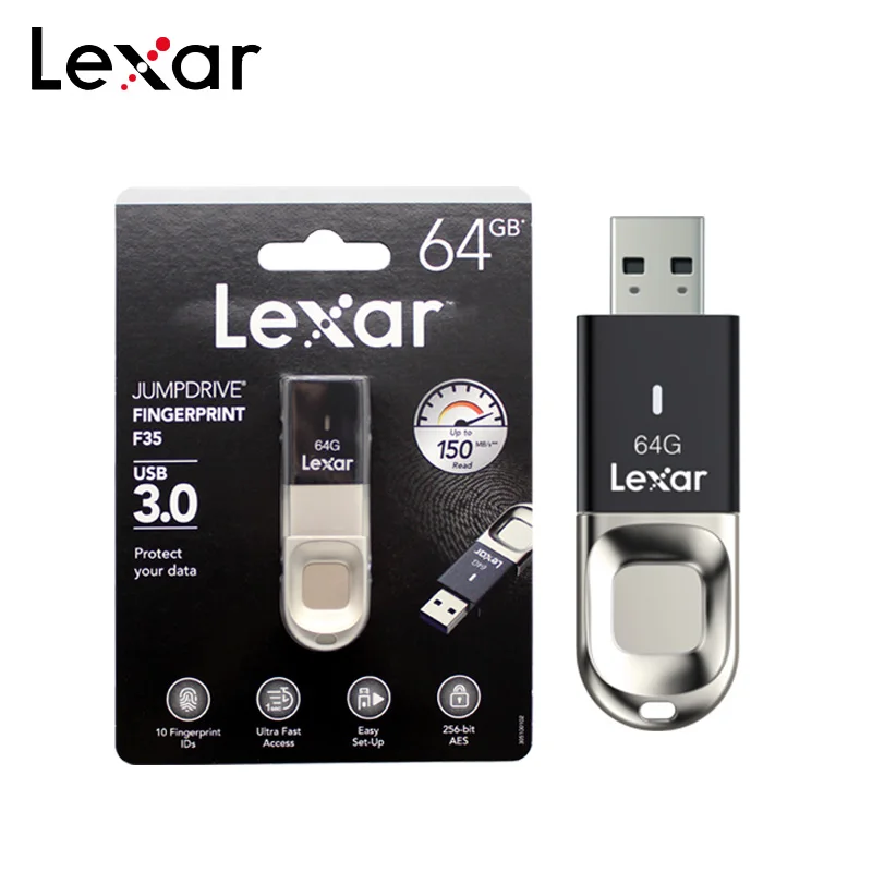 Lexar флэш накопитель 64 ГБ USB 32 Гб 128 отпечатков пальцев 150 МБ/с. USB3.0 Стик для