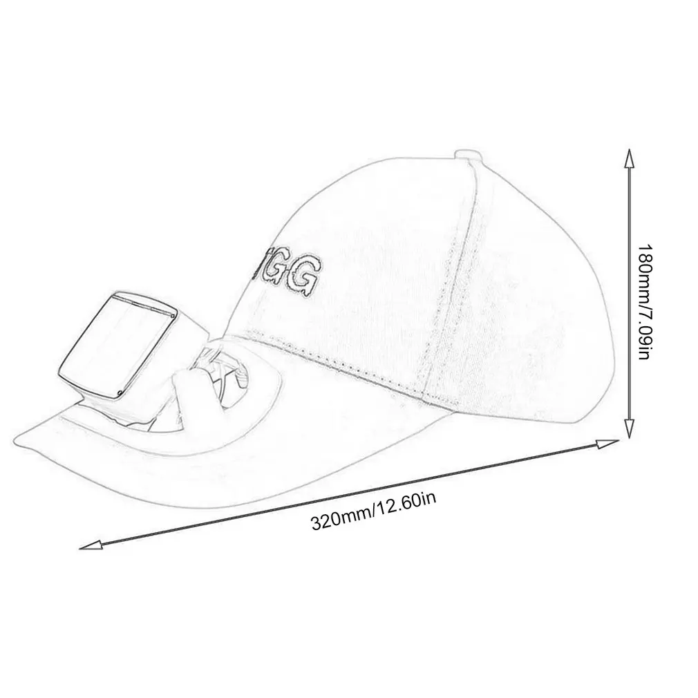 

Summer Novelty Unisex Fan Cooling Baseball Cap Solar USB Rechargeable Outdoor Sport Fan Sunscreen Sun Shade Travel Hat Tools