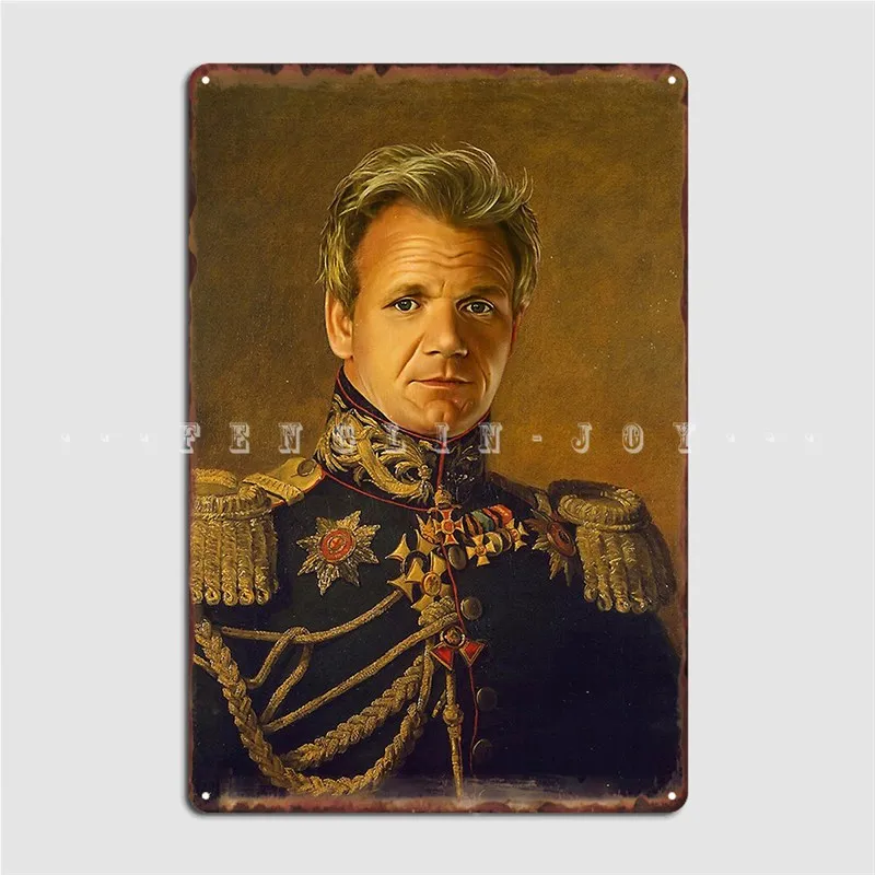 

Gordon Ramsay Replaceface Poster Metal Plaque Wall Cave Club Bar Custom Wall Decor Tin Sign Posters