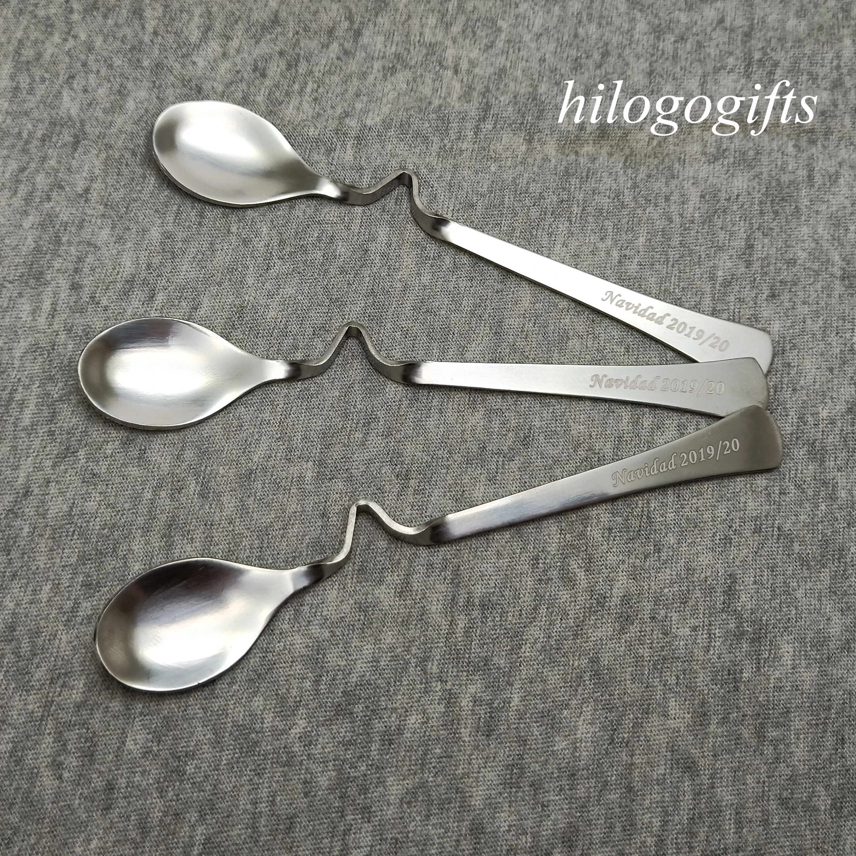 100sets wedding souvenirs personalized table spoons stainless steel bar cafe spoon tool customized free with your text | Дом и сад