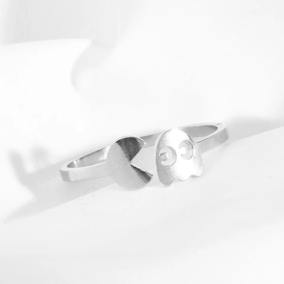 

Electrocardiogram Heartbeat Wedding Couple Knuckle Resizable Rings Sets for Women Adjustable Geometric Korean Stainless Steel