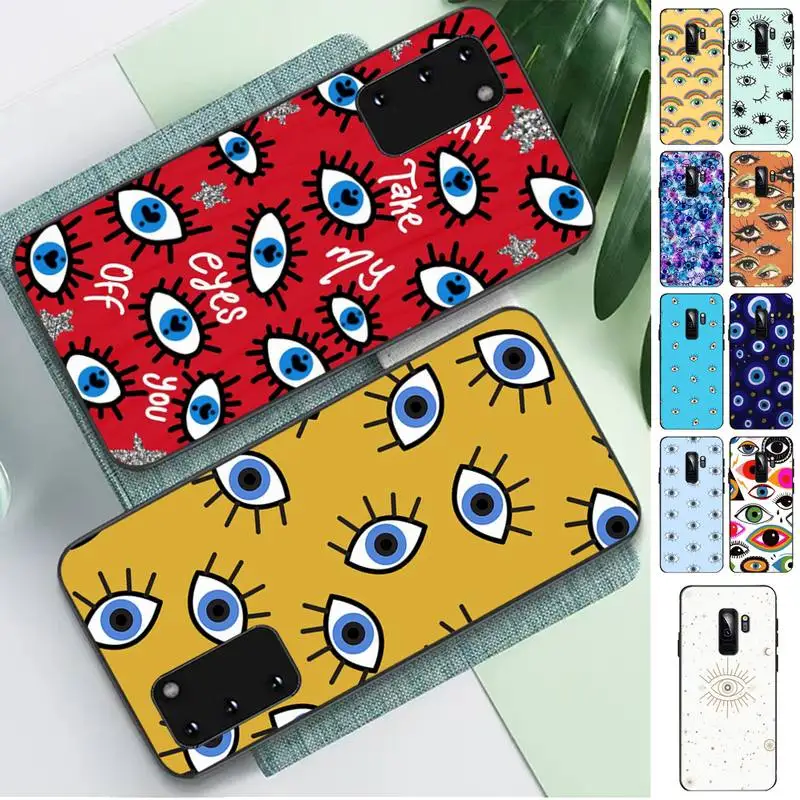 

Lucky Eye Blue Evil Eye Phone Case for Samsung S10 21 20 9 8 plus lite S20 UlTRA 7edge