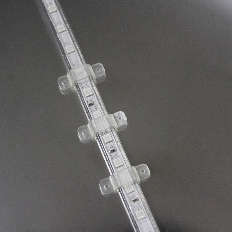 

50pc LED Strip Light Fastener Clips LED Strip Lights 5050 5730 3528 2835 Clips Flexible Mounting Fixer for Fixing LED Strip Clip