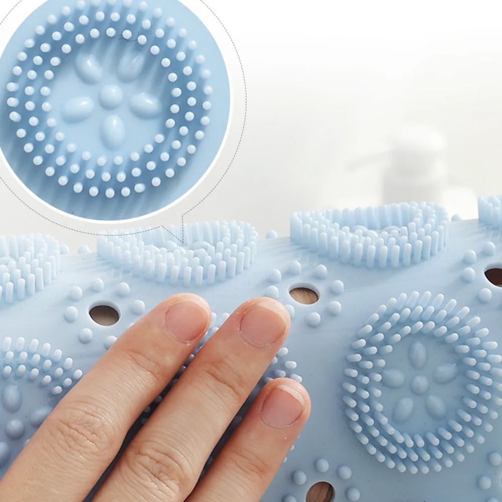Круглая силиконовая Массажная щетка для ванной комнаты ленивых мытья ног