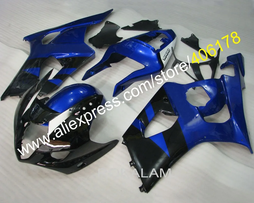 

Cheap GSXR1000 03 04 K3 Body Kit For Suzuki GSX-R1000 2003-2004 Black Blue Sport Motorcycle Body Kits (Injection Molding)