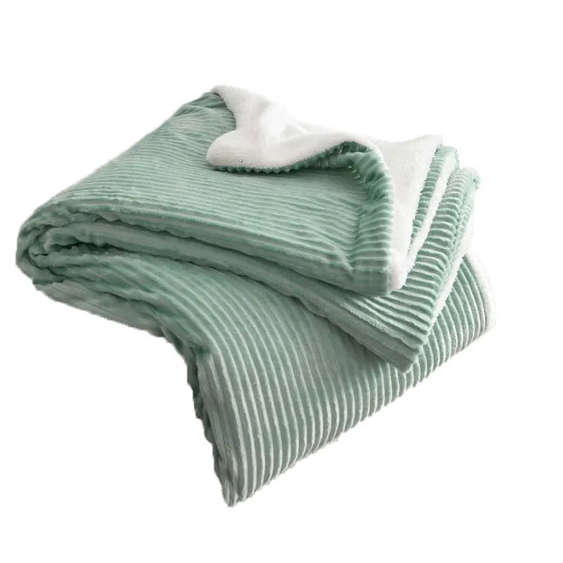 

LXX Double Layer Thickened Sofa Cover Blanket Cashmere Magic Cashmere Office Nap Air Conditioning Children Blanket Quilt Cover