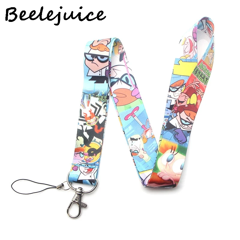 

24pcs Dexter Neck Strap Lanyard keychain Mobile Phone Strap ID Badge Holder Rope Key Chain Keyrings cosplay Gift webbings ribbon