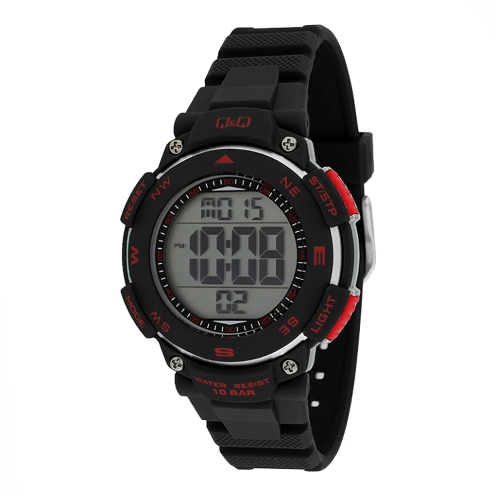 Q&Q M149J001 Женские электронные наручные круглые часы 100 м (WR 10 BAR)| |