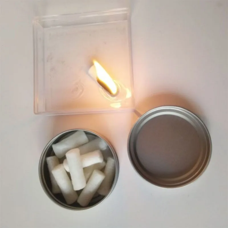 Открытый SOS выживания Fire Starter Kit аварийные инструменты Вощеные хлопковые палочки