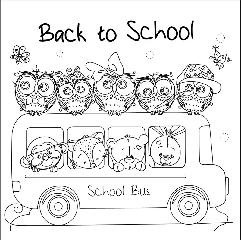 10x10 прозрачные штампы с милыми маленькими животными для скрапбукинга DIY трафарет