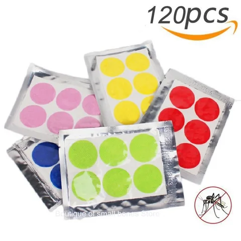120pcs/60pcs sivrisinek çıkartmaları diy sivrisinek kovucu çıkartmalar yamalar karikatür ev açık gülümseyen yüz sürücü kovucu