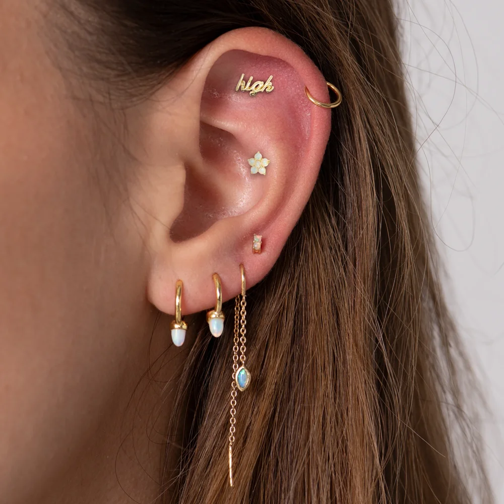 2021 позолоченный майнил Нежный 925 стерлингового серебра с бирюзой белый опал