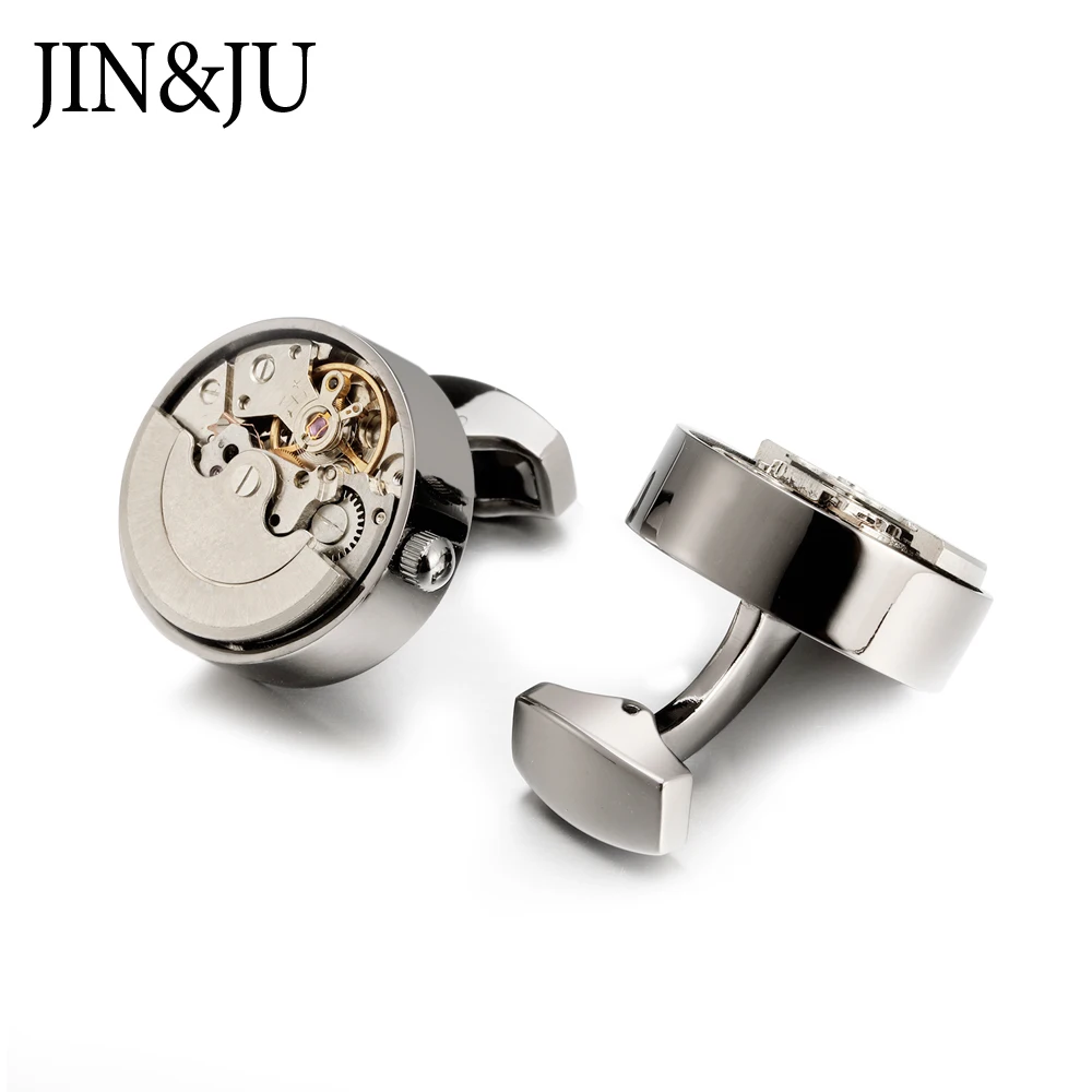 Роскошные функциональные запонки для часов Jin & Ju нержавеющая сталь стимпанк