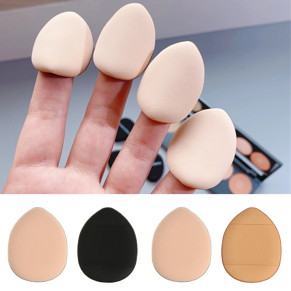 

Fashion New Hot sale Mini Makeup Sponge Round Soft Non Latex Wet And Dry Powder Puff Finger Corner Makeup Tool Accessories