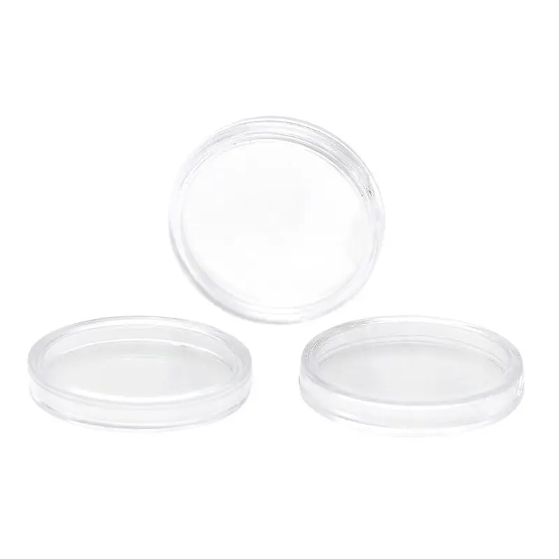 

For NTAG215 RFID Round Transparent Plastic Coin Capsules Case 25mm Acrylic Mater K92F
