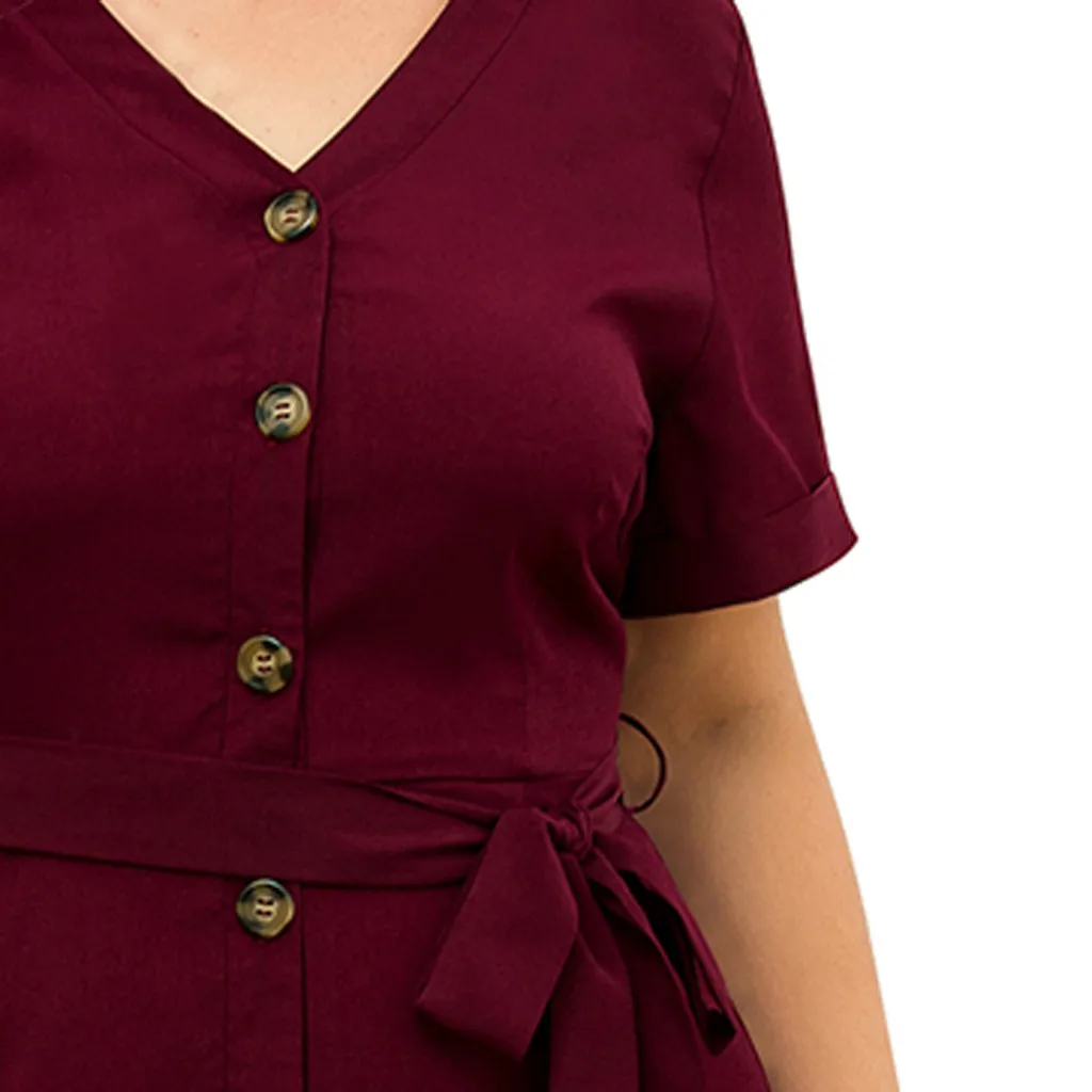 Женский Летний комбинезон с V-образным вырезом | Женская одежда