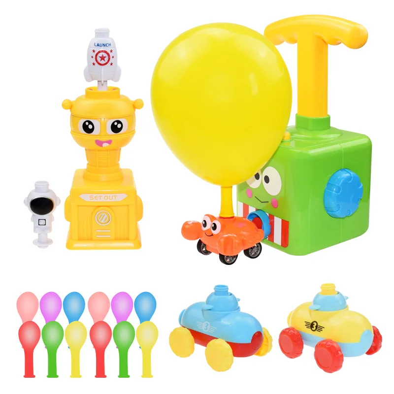 

NEW Power Balloon Launch Tower Toy Puzzle Fun Education Inertia Air Power Balloon Car Toy for Kids Children Gift Popular Toys