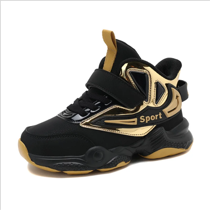 

Fall Winter Boys Basketball Shoes High Quality Top Soft Non-Slip Kids Sports Shoes Thick Sole Children Sport Kid Outdoor Traine