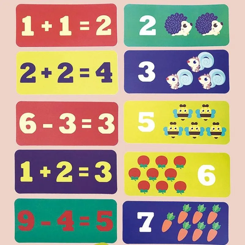 

3 In 1 Number Puzzle Puzzle Diy Toy Set Portable Building Block Particles Children's Literacy And Counting Crossword Toys