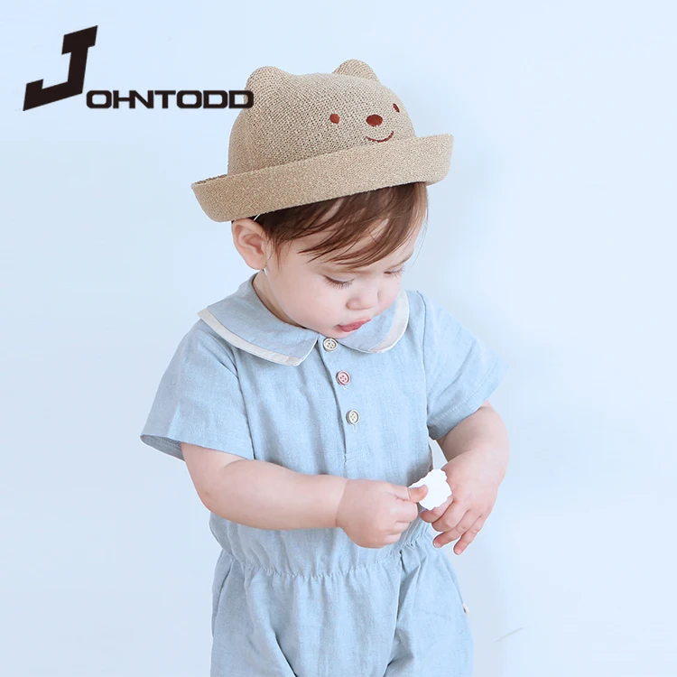 Летняя Детская шляпа детская дышащая соломенная для мальчиков и девочек с