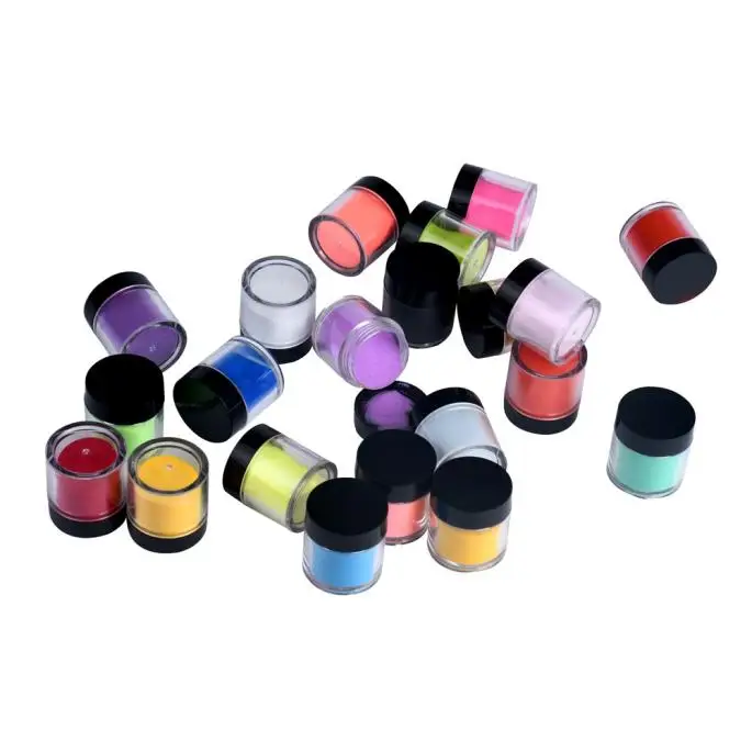 

Nail Art Tools 18 Colors Acrylic Nail Art Tips Uv Gel Powder Dust Design Decoration 3d Manicure Nails Art Supplies Manicure