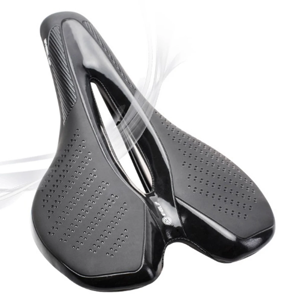 Сверхлегкий MTB полный карбоновое седло 3K широкая Подушечка для велосипедного