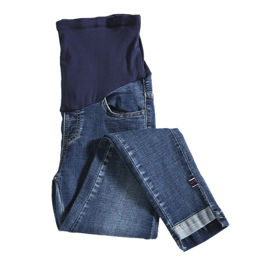 Стирка джинсов для беременных женщин весенние и осенние модели модные узкие