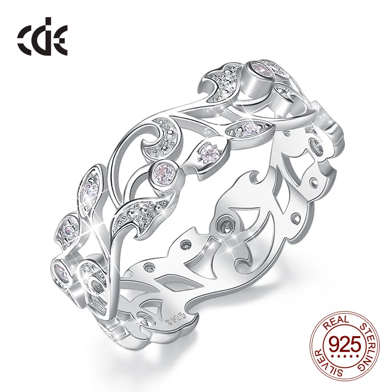 Женские кольца из стерлингового серебра 925 пробы CDE кольцо на палец с